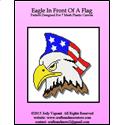 Pattern Leaflet, Eagle In Front Of A Flag by Crafts And More Store