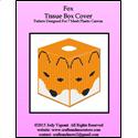 Pattern Leaflet, Fox Tissue Box Cover by Crafts And More Store