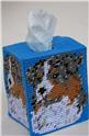 Pattern Leaflet, Australian Shepherd Tissue Topper by Plastic-Canvas-Kits.com