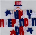 Pattern Leaflet, Happy Independence Day Wall Hanging by Plastic-Canvas-Kits.com