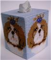 Pattern Leaflet, Shih-tzu Tissue Topper by Plastic-Canvas-Kits.com