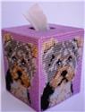 Pattern Leaflet, Yorkshire Terrier Tissue Topper by Plastic-Canvas-Kits.com