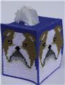 Pattern Leaflet, Old English Bulldog Tissue Topper by Plastic-Canvas-Kits.com