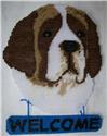 Pattern Leaflet, St. Bernard Welcome Sign by Plastic-Canvas-Kits.com