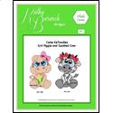 Plastic Canvas Cutie KaToodles Girl Piggie and Spotted Cow Wall Hanging
