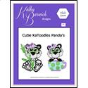 Pattern Leaflet, Cutie KaToodles Panda's by KathyBarwickDesign