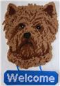 Pattern Leaflet, Cairn Terrier Welcome Sign by Plastic-Canvas-Kits.com