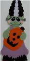 Pattern Leaflet, Frankenstein Girl Wall Hanging by Plastic-Canvas-Kits.com