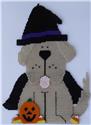 Pattern Leaflet, Halloween Witch Dog Wall Hanging by Plastic-Canvas-Kits.com