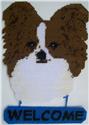 Pattern Leaflet, Papillon Welcome Sign by Plastic-Canvas-Kits.com