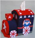 Patriotic Train Tissue Topper