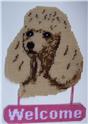 Pattern Leaflet, Poodle Welcome Sign by Plastic-Canvas-Kits.com