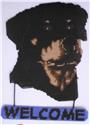 Pattern Leaflet, Rottweiler Welcome Sign by Plastic-Canvas-Kits.com