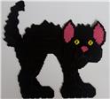Pattern Leaflet, Scary Halloween Black Cat Wall Hanging by Plastic-Canvas-Kits.com
