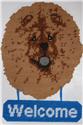 Pattern Leaflet, Chow Chow Welcome Sign by Plastic-Canvas-Kits.com