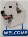 Pattern Leaflet, Great Pyrenese Welcome Sign by Plastic-Canvas-Kits.com