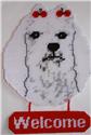 Pattern Leaflet, Maltese Welcome Sign by Plastic-Canvas-Kits.com