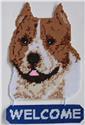 Pattern Leaflet, Pitbull Welcome Sign by Plastic-Canvas-Kits.com