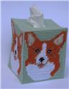 Pattern Leaflet, Corgi Tissue Topper by Plastic-Canvas-Kits.com