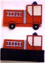Pattern Leaflet, Fire Truck Coaster Set by Plastic-Canvas-Kits.com