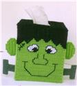 Pattern Leaflet, Halloween Frankenstein Tissue Topper by Plastic-Canvas-Kits.com