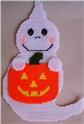 Halloween Ghost and Pumpkin Wall Hanging