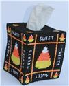 Pattern Leaflet, Halloween Candy Corn Tissue Topper by Plastic-Canvas-Kits.com