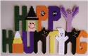 Pattern Leaflet, Happu Haunting Wall Hanging by Plastic-Canvas-Kits.com