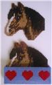 Pattern Leaflet, Horse Coaster Set by Plastic-Canvas-Kits.com