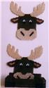 Pattern Leaflet, Moose Coaster Set by Plastic-Canvas-Kits.com