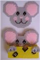 Pattern Leaflet, Mouse and Cheese Coaster Set by Plastic-Canvas-Kits.com