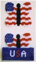 Pattern Leaflet, Patriotic Butterfly Coaster Set by Plastic-Canvas-Kits.com