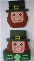 Pattern Leaflet, St. Patrick's Day Leprechaun Coaster Set by Plastic-Canvas-Kits.com