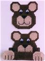 Pattern Leaflet, Teddy Bear Coaster Set by Plastic-Canvas-Kits.com