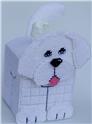 Pattern Leaflet, Bichon Frise 3-D Tissue Topper by Plastic-Canvas-Kits.com