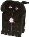 Pattern Leaflet, Black Labrador Retriever 3-D Tissue Topper by Plastic-Canvas-Kits.com