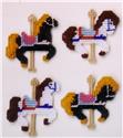 Pattern Leaflet, Carousel Horse Magnet Set by Plastic-Canvas-Kits.com