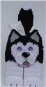 Pattern Leaflet, Siberian Husky 3-D Tissue Topper by Plastic-Canvas-Kits.com