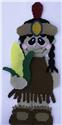 Pattern Leaflet, Thanksgiving Indian Girl Wall Hanging by Plastic-Canvas-Kits.com