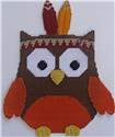 Thanksgiving Indian Owl Wall Hanging