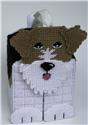 Pattern Leaflet, Wire Fox Terrier 3-D Tissue Topper by Plastic-Canvas-Kits.com