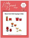 Pattern Leaflet, Mixed Drink Wall Hangings and Mats by KathyBarwickDesign