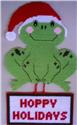 Pattern Leaflet, Hoppy Holidays Christmas Frog by Plastic-Canvas-Kits.com