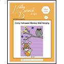 Pattern Leaflet, Corny Halloween Monkey by KathyBarwickDesign