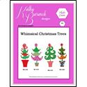 Pattern Leaflet, Whimsical Christmas Trees by KathyBarwickDesign