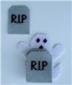 Pattern Leaflet, Ghost and Graves Halloween Coaster Set by Plastic-Canvas-Kits.com
