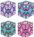 Pattern Leaflet, Bargello Shockwave Tissue Cover by KathyBarwickDesign