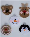 Pattern Leaflet, Christmas Character Bulb Ornaments by Plastic-Canvas-Kits.com