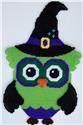 Pattern Leaflet, October/Halloween Witch Owl Wall Hanging by Plastic-Canvas-Kits.com