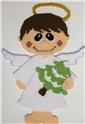 Pattern Leaflet, Angel with Christmas Tree Wall Hanging by Plastic-Canvas-Kits.com